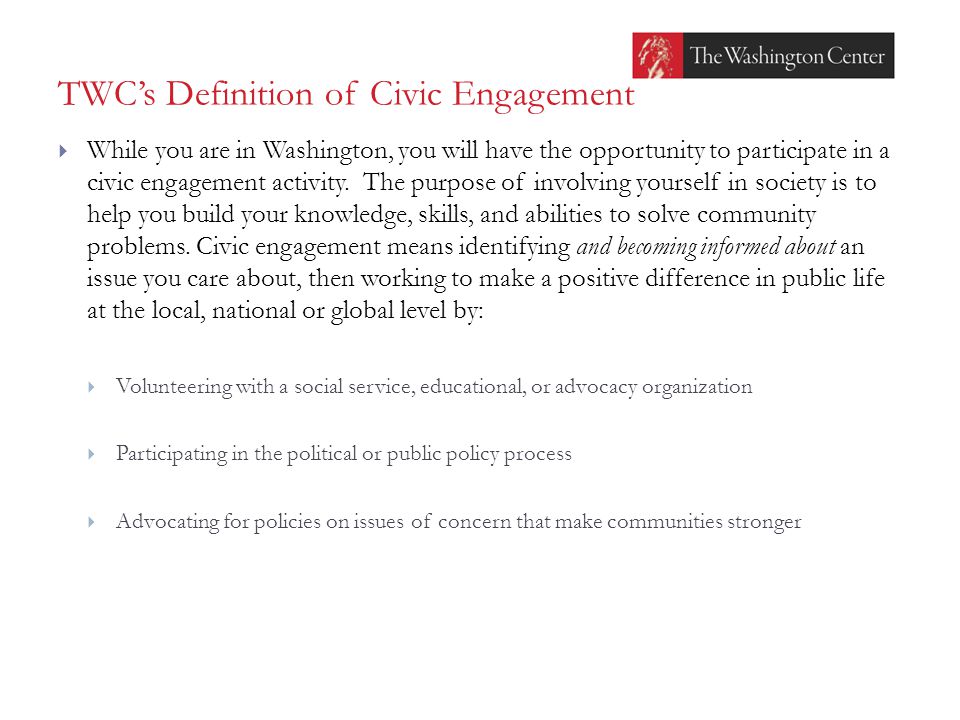 civic activities definition