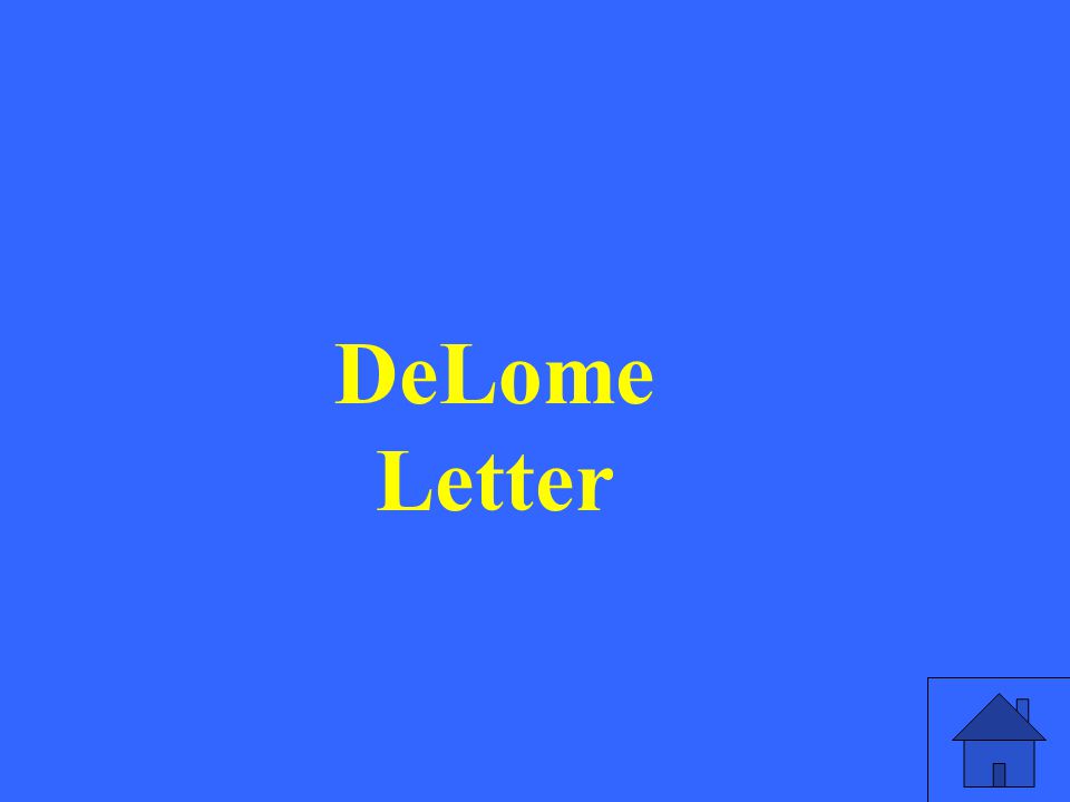 DeLome Letter