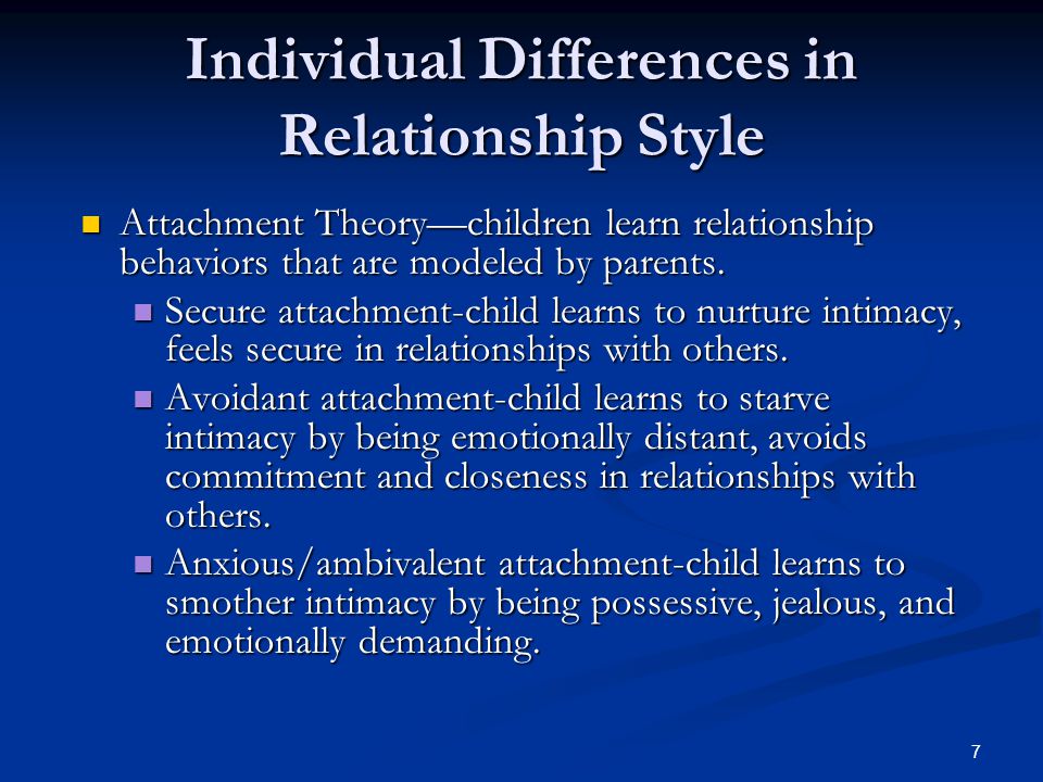 attachment styles and relationships 1 attachment styles and relationships 1