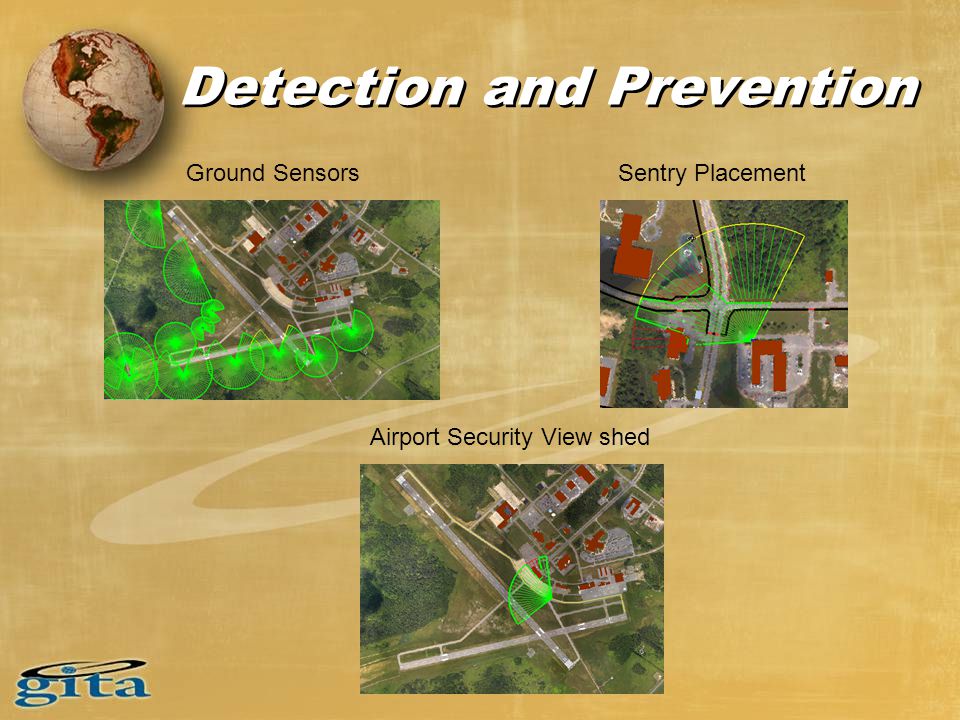 Detection and Prevention Ground Sensors Airport Security View shed Sentry Placement