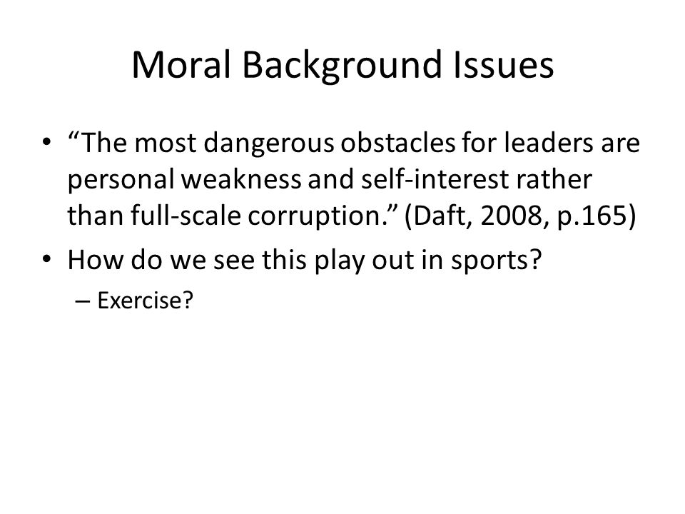 leadership weaknesses examples