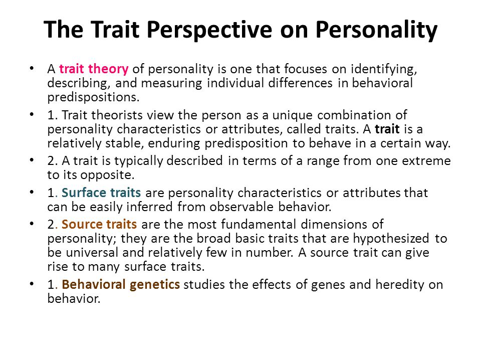 Character Traits Essay