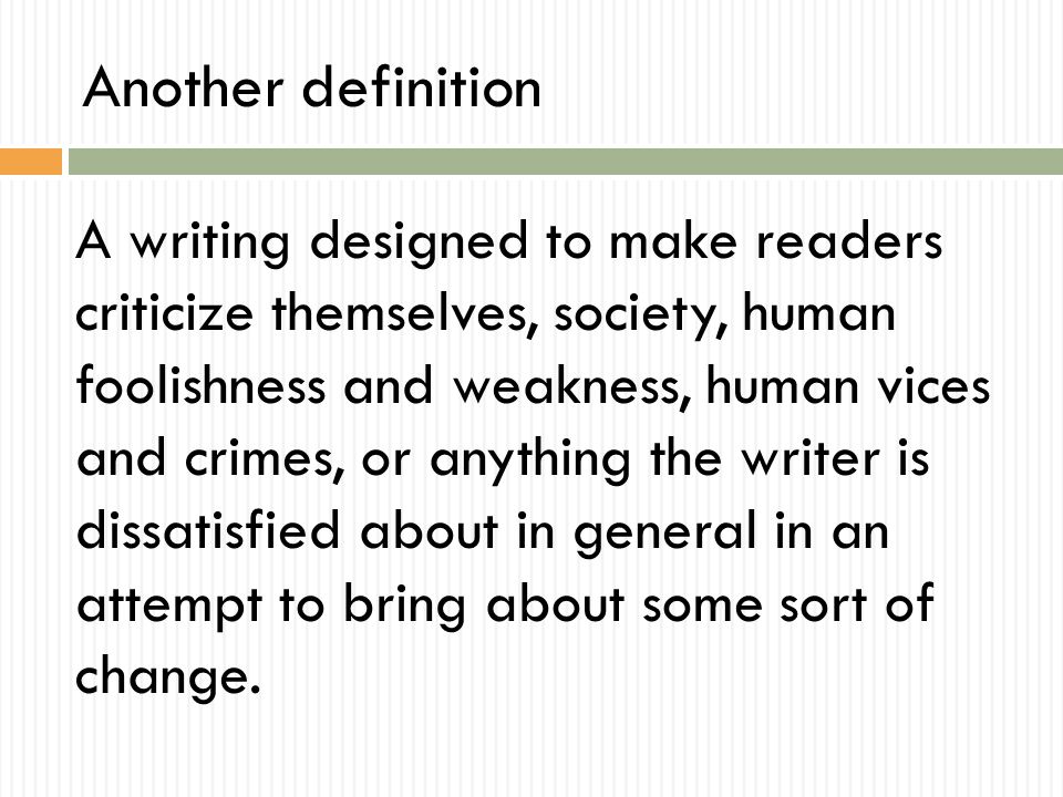 Examples Of Satire Essays