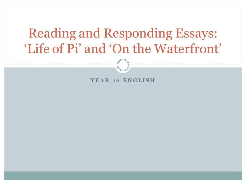 Compare and contrast essay life of pi author