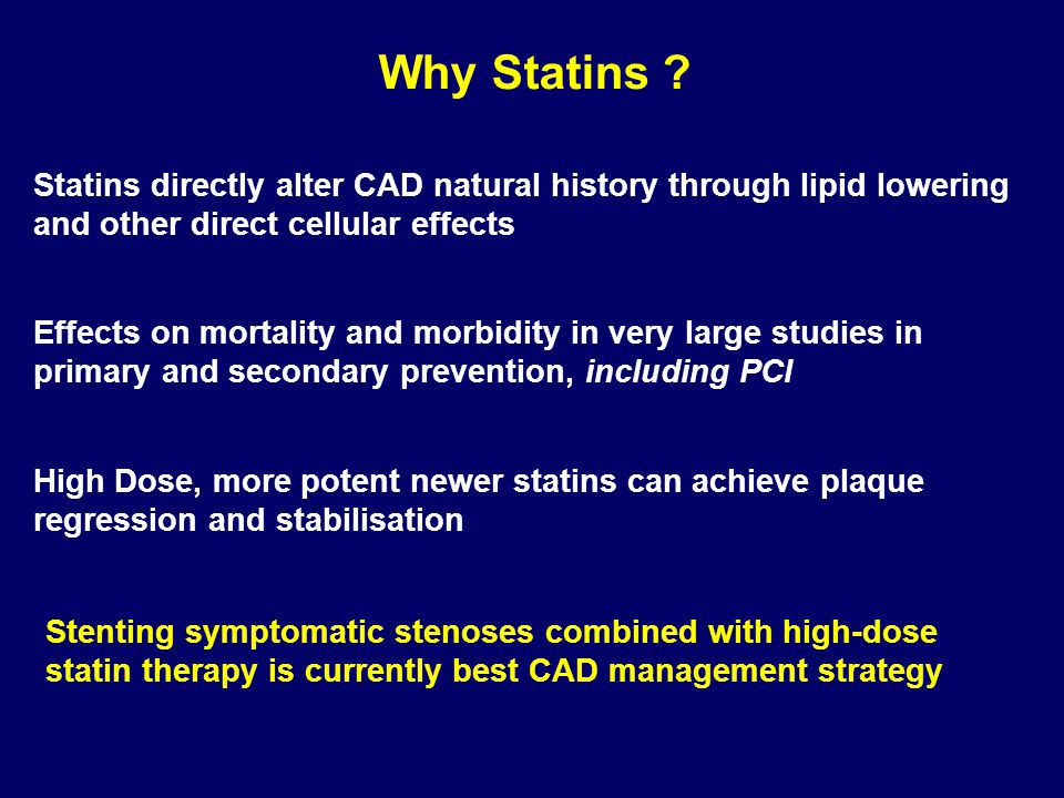 Why Statins .