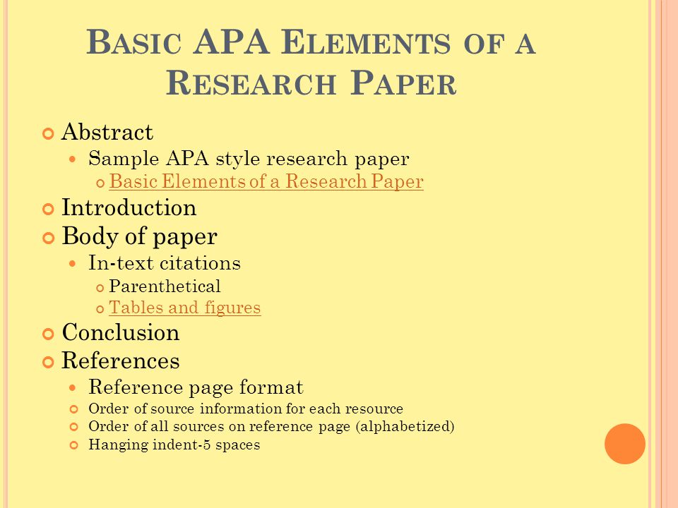samples of apa style paper