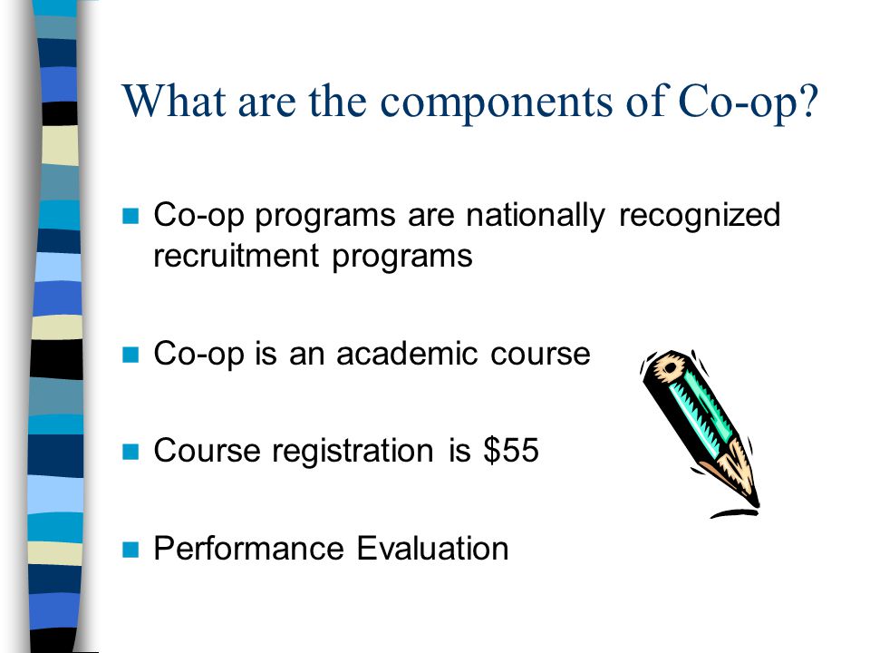 What are the components of Co-op.