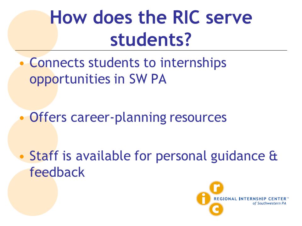 How does the RIC serve students.