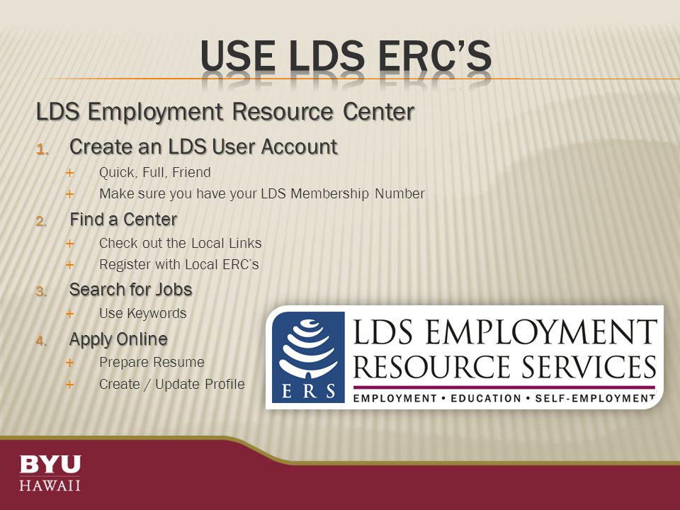 LDS Employment Resource Center 1.