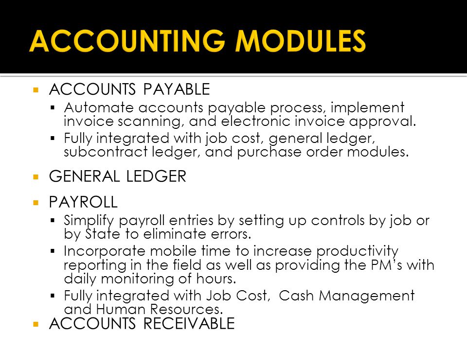  ACCOUNTS PAYABLE  Automate accounts payable process, implement invoice scanning, and electronic invoice approval.