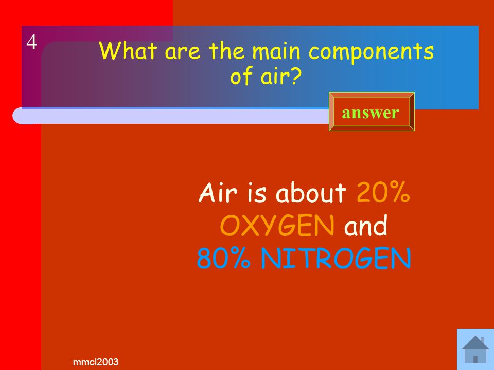 mmcl2003 What is the test for oxygen Oxygen relights a GLOWING taper answer 3