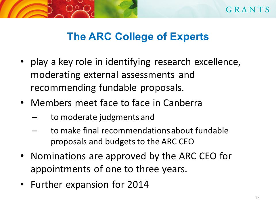 The ARC College of Experts play a key role in identifying research excellence, moderating external assessments and recommending fundable proposals.