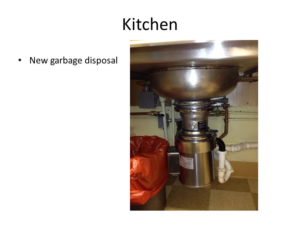 Kitchen New garbage disposal