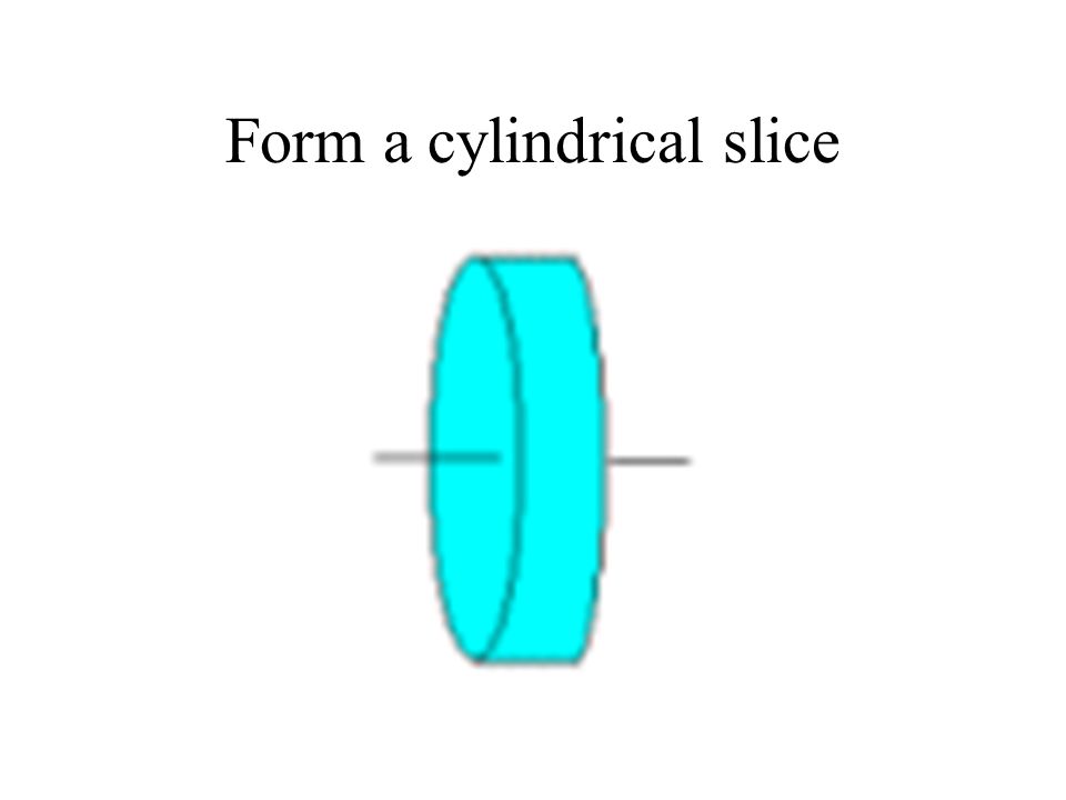 Form a cylindrical slice