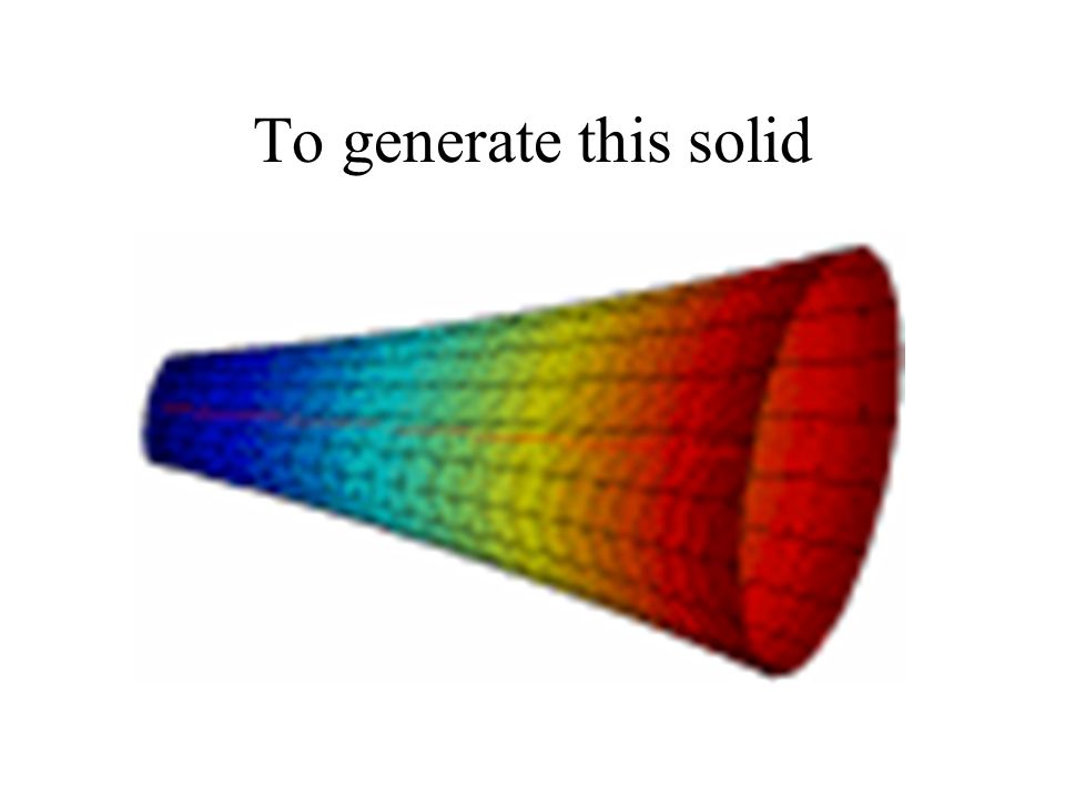 To generate this solid