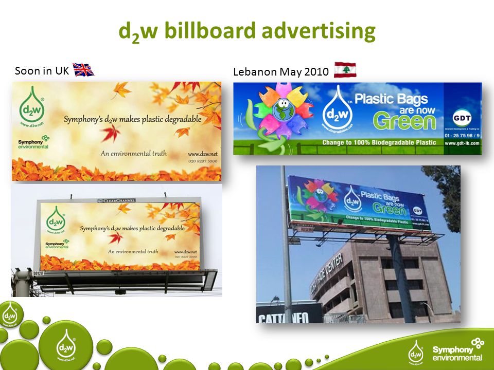 d 2 w billboard advertising Lebanon May 2010 Soon in UK