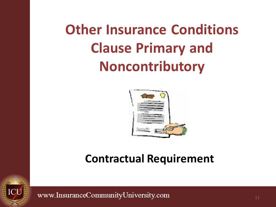 additional insureds ppt download primary and noncontributory endorsement form