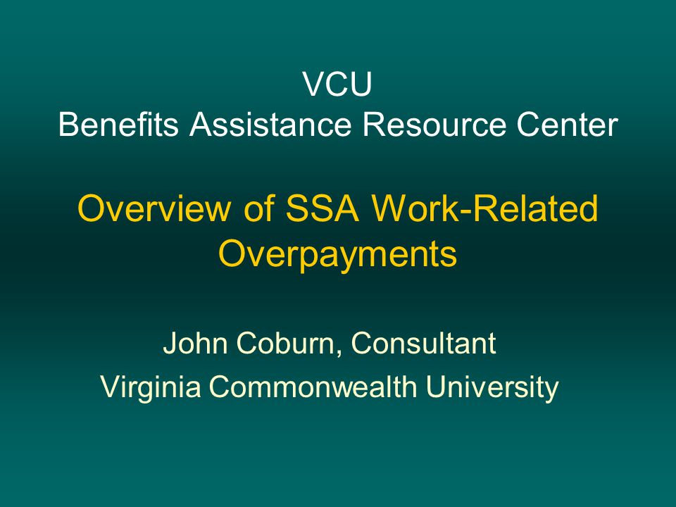 vcu benefits assistance resource center overview of ssa work related vcu transcript request form