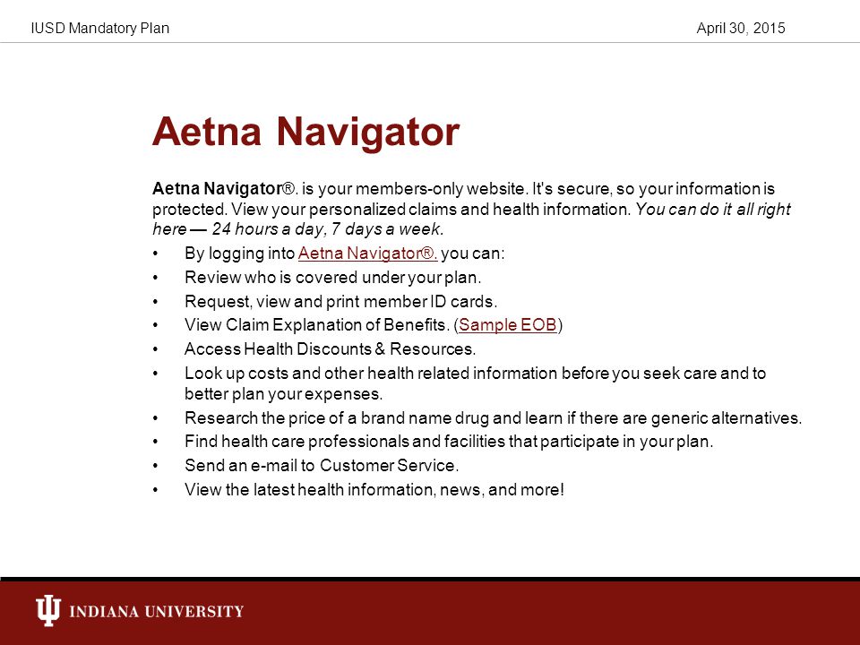 Aetna Navigator Aetna Navigator®. is your members-only website.