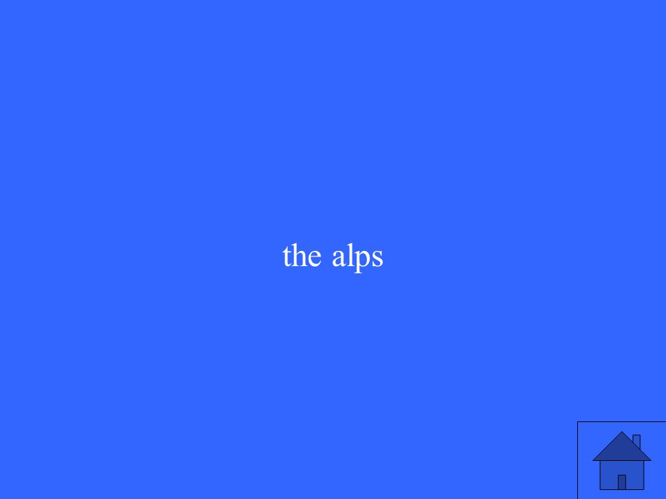 the alps