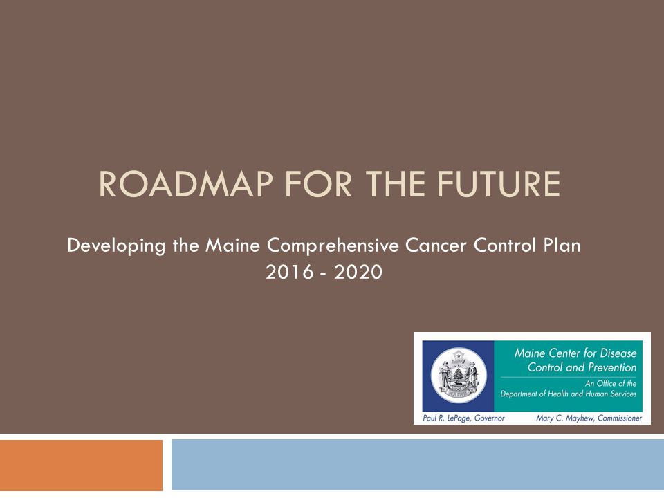 ROADMAP FOR THE FUTURE Developing the Maine Comprehensive Cancer Control Plan