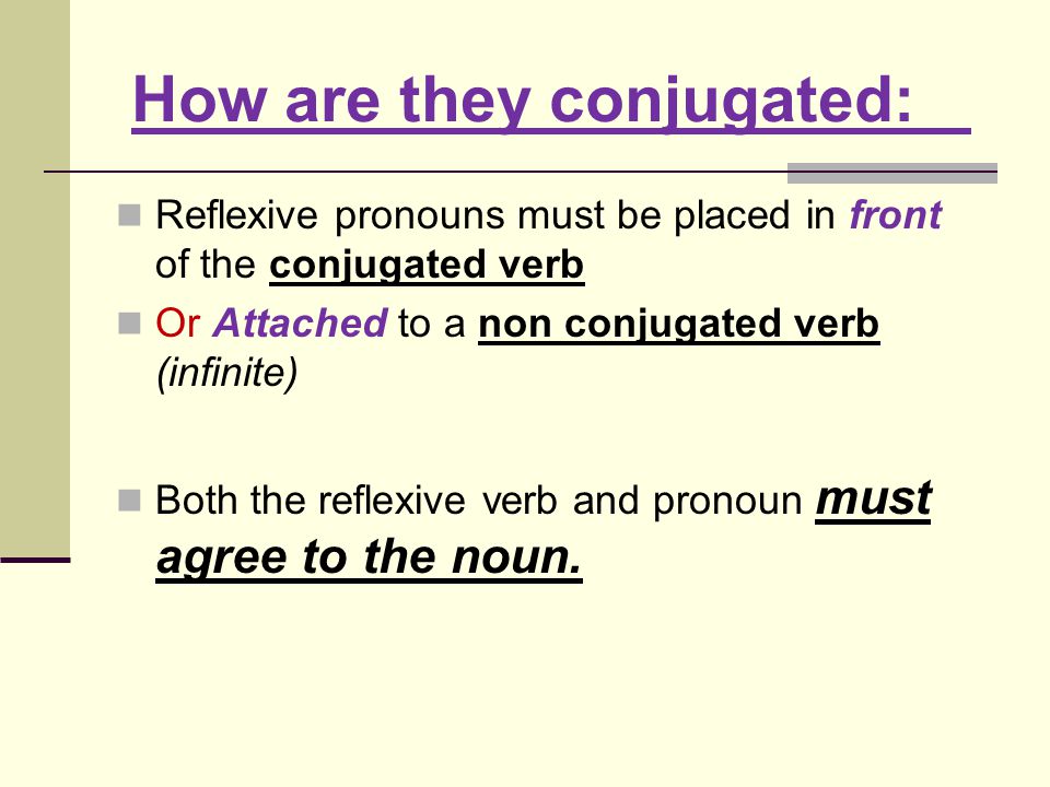 Reflexive Verbs Verbs that have Reflexive Pronouns : MeNos TeOs Se They are called reflexive because the person that is doing the action is also receiving the action