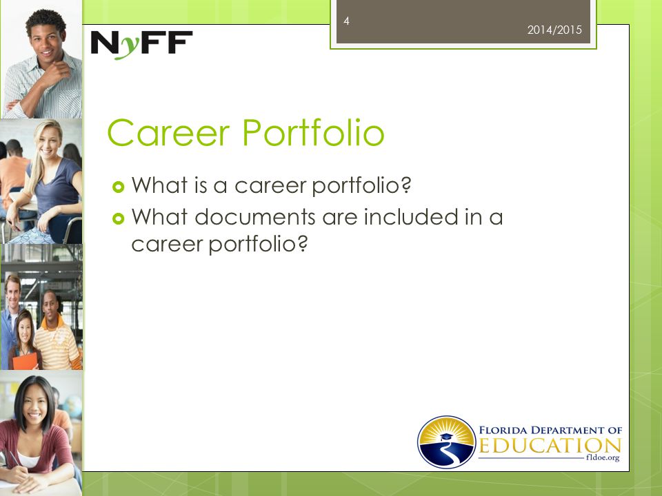 Career Portfolio  What is a career portfolio.  What documents are included in a career portfolio.