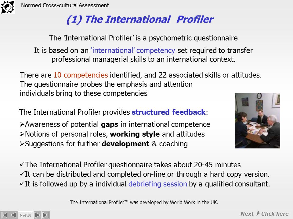 5 of 10 © Transcultural Synergy   So what is the Global Manager Selector.