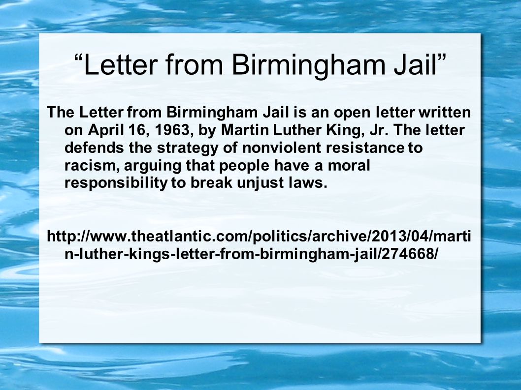 strategies used to write letter from birmingham jail strategies used to write letter from birmingham jail