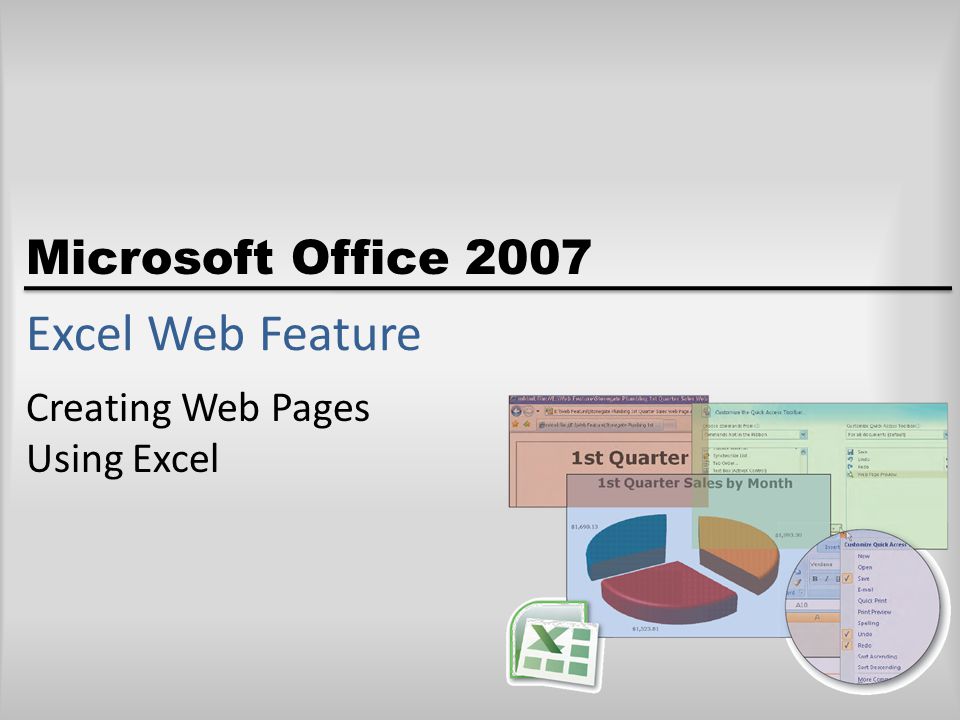 Microsoft Office 2007 Excel Web Feature Creating Web Pages Using Excel