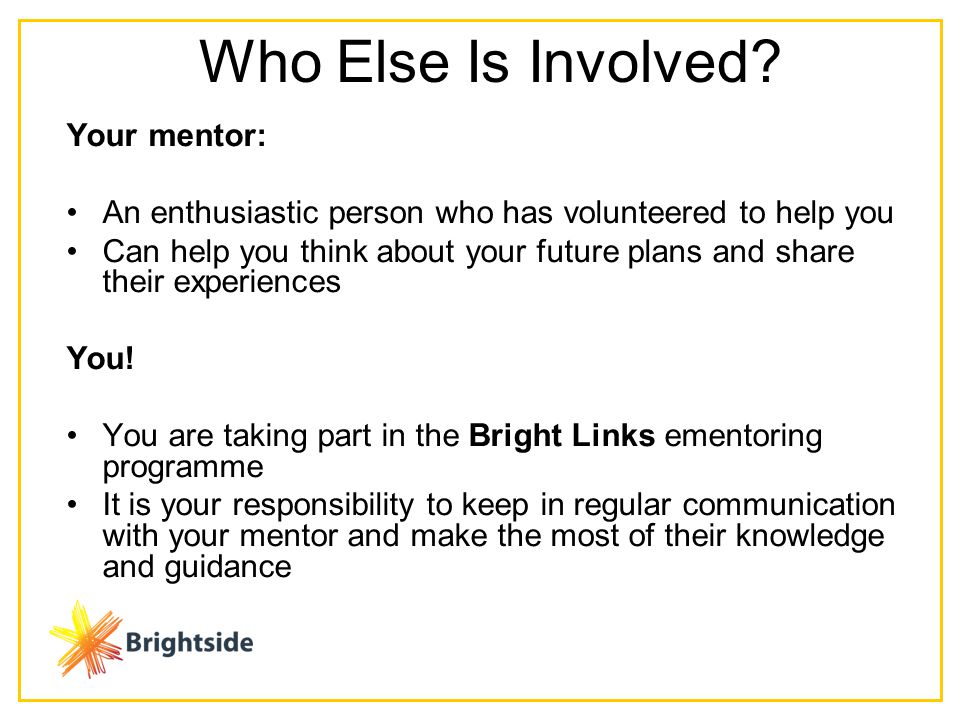 who is your mentor and why