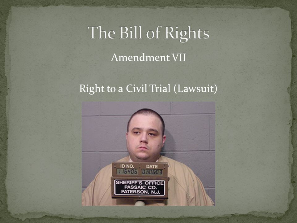 Amendment VII Right to a Civil Trial (Lawsuit)