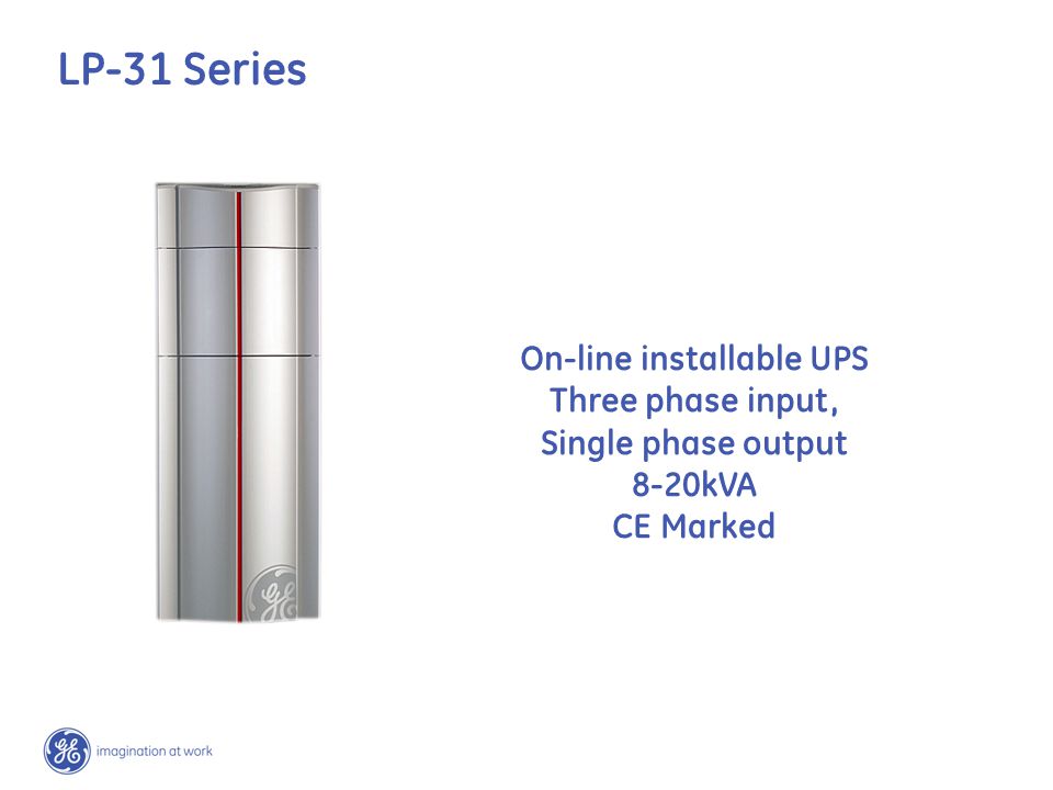 LP-31 Series On-line installable UPS Three phase input, Single phase output 8-20kVA CE Marked