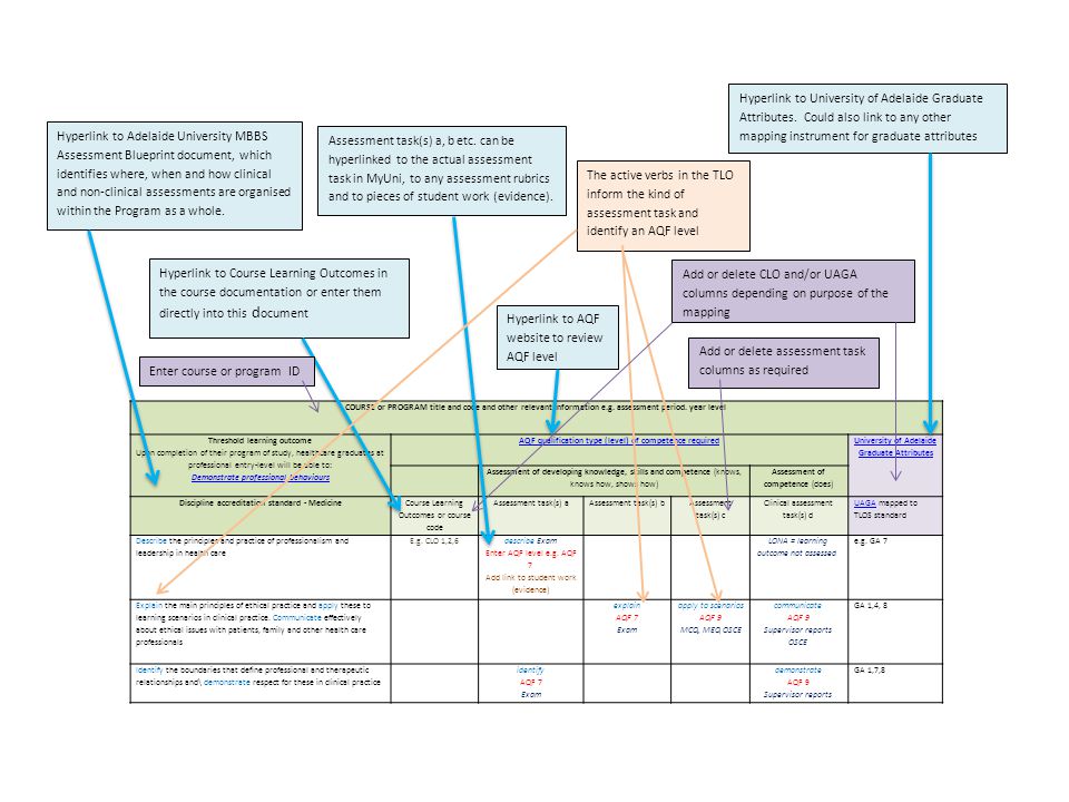 course curriculum template