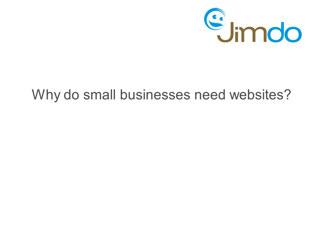 Why do small businesses need websites