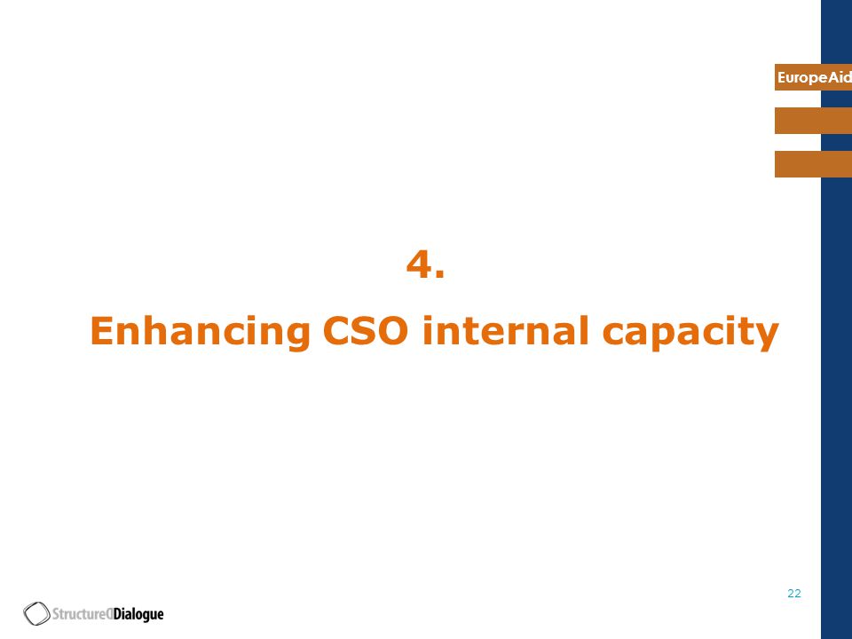 EuropeAid Enhancing CSO internal capacity