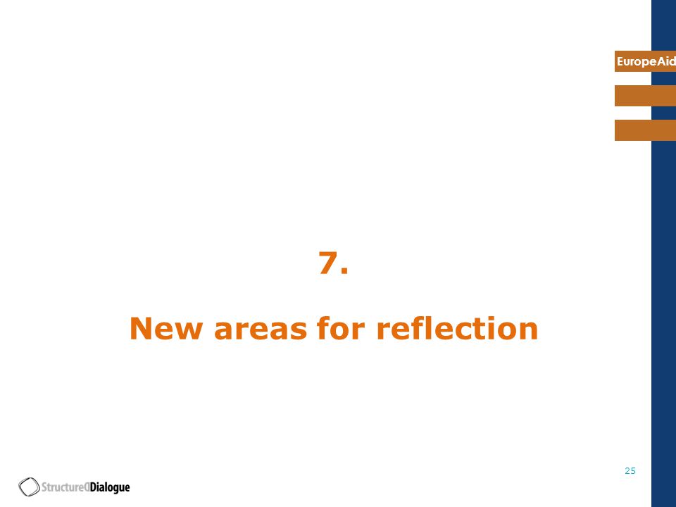 EuropeAid New areas for reflection