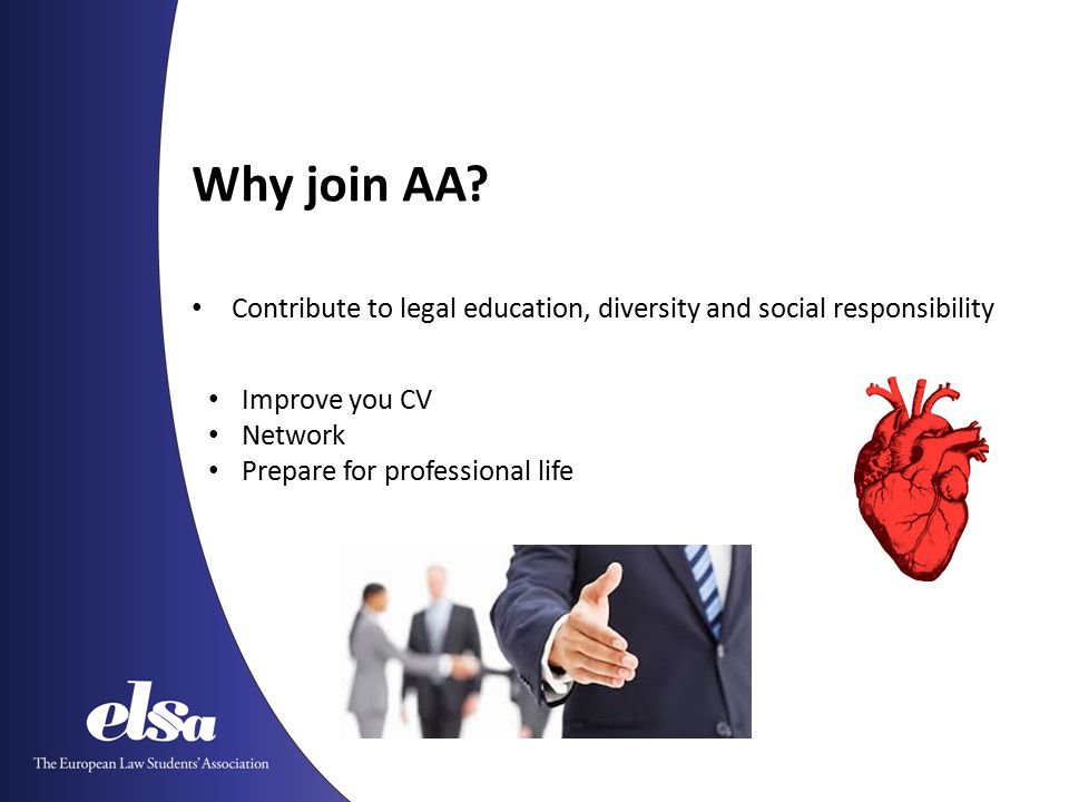 Why join AA.