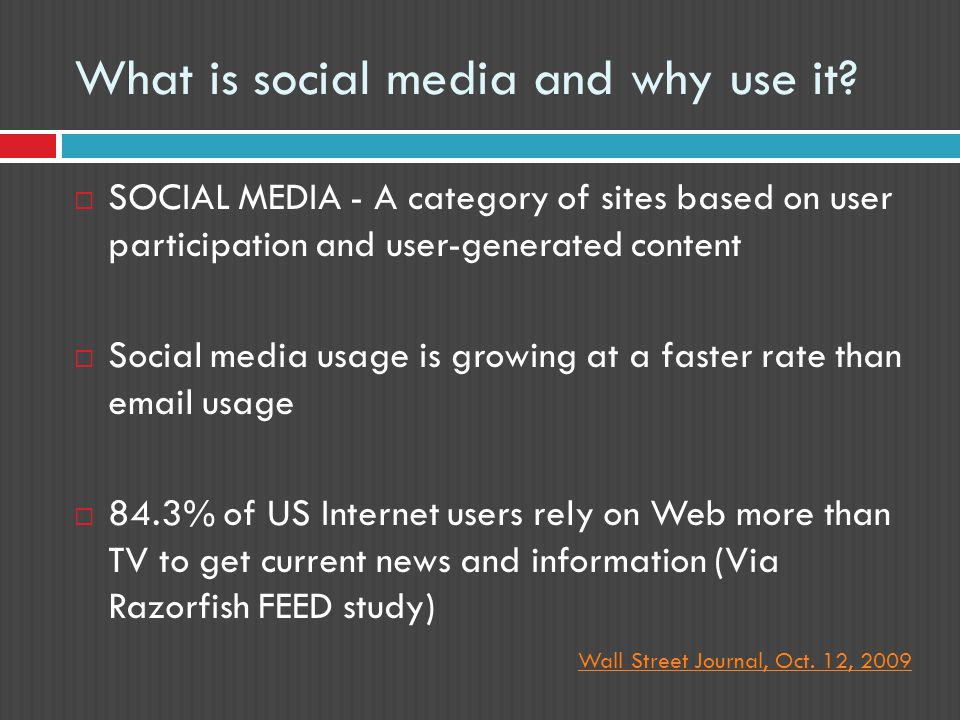 What is social media and why use it.