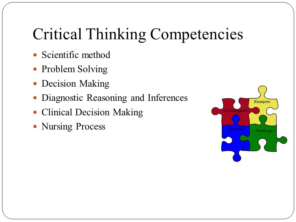 Critical thinking competency examination