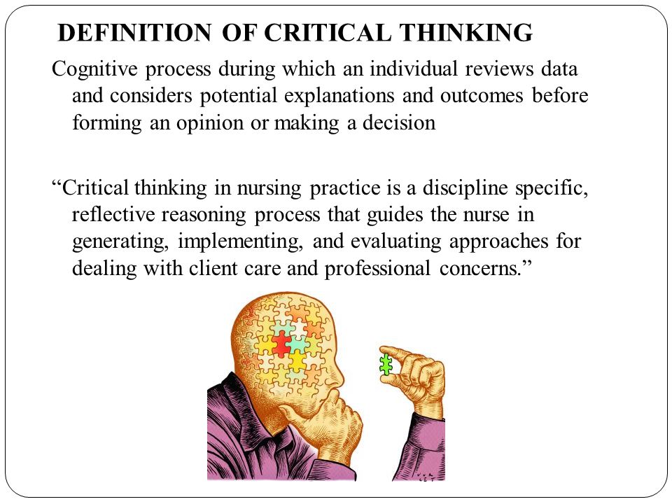 How to use critical thinking as a nurse