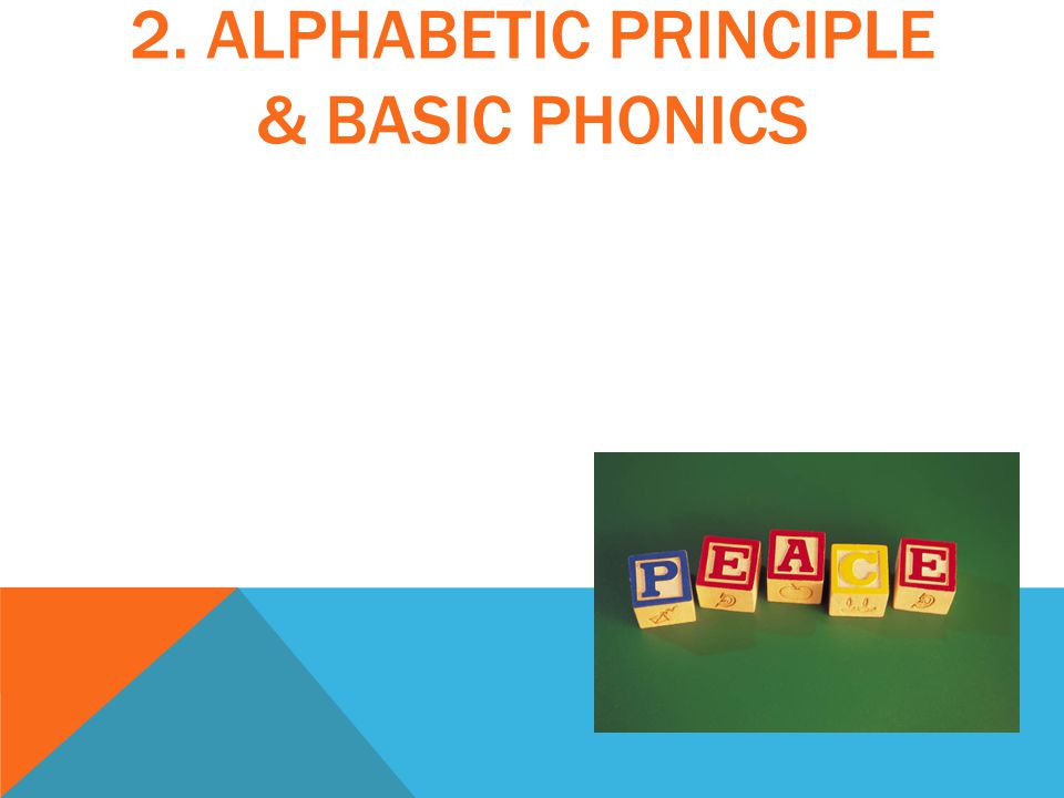 2. ALPHABETIC PRINCIPLE & BASIC PHONICS