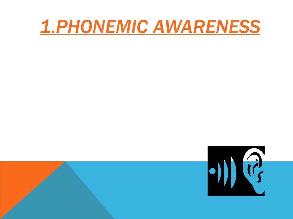 1.PHONEMIC AWARENESS