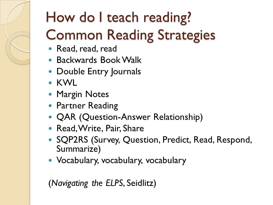 Interdisciplinary Reading Pete Garcia Daniel Robison Jennifer How Do I Teach Reading