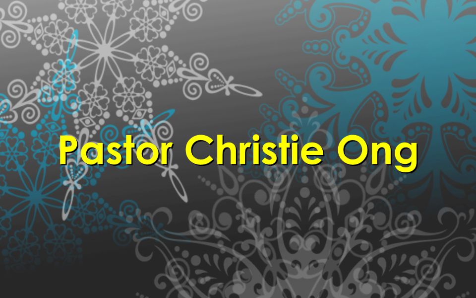 Pastor Christie Ong