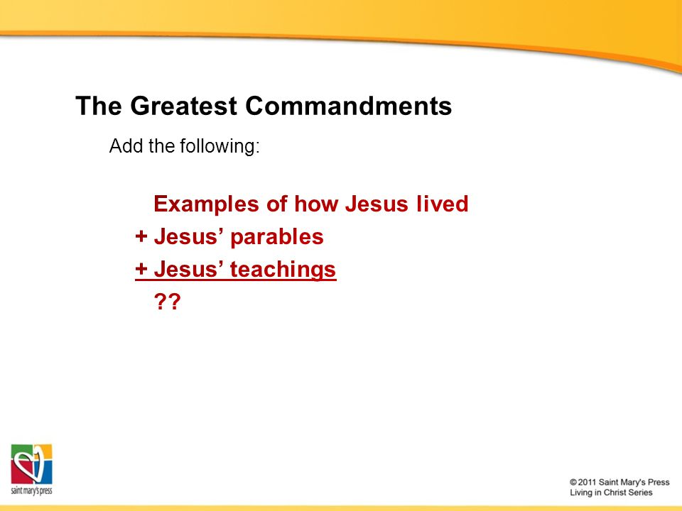 The Greatest Commandments
