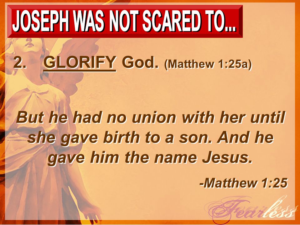 But he had no union with her until she gave birth to a son.