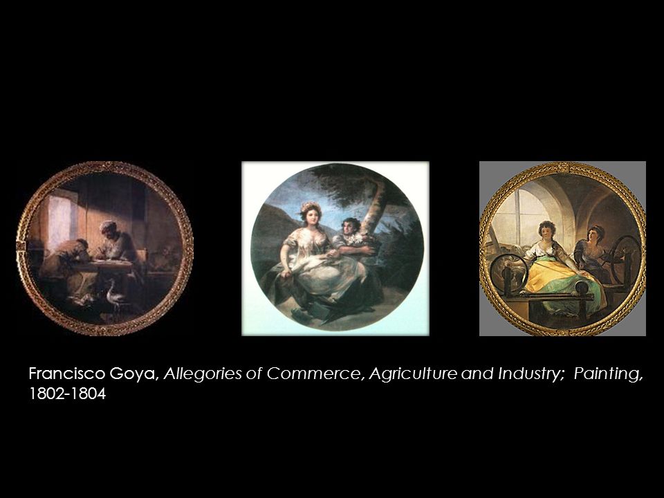 Francisco Goya, Allegories of Commerce, Agriculture and Industry; Painting,
