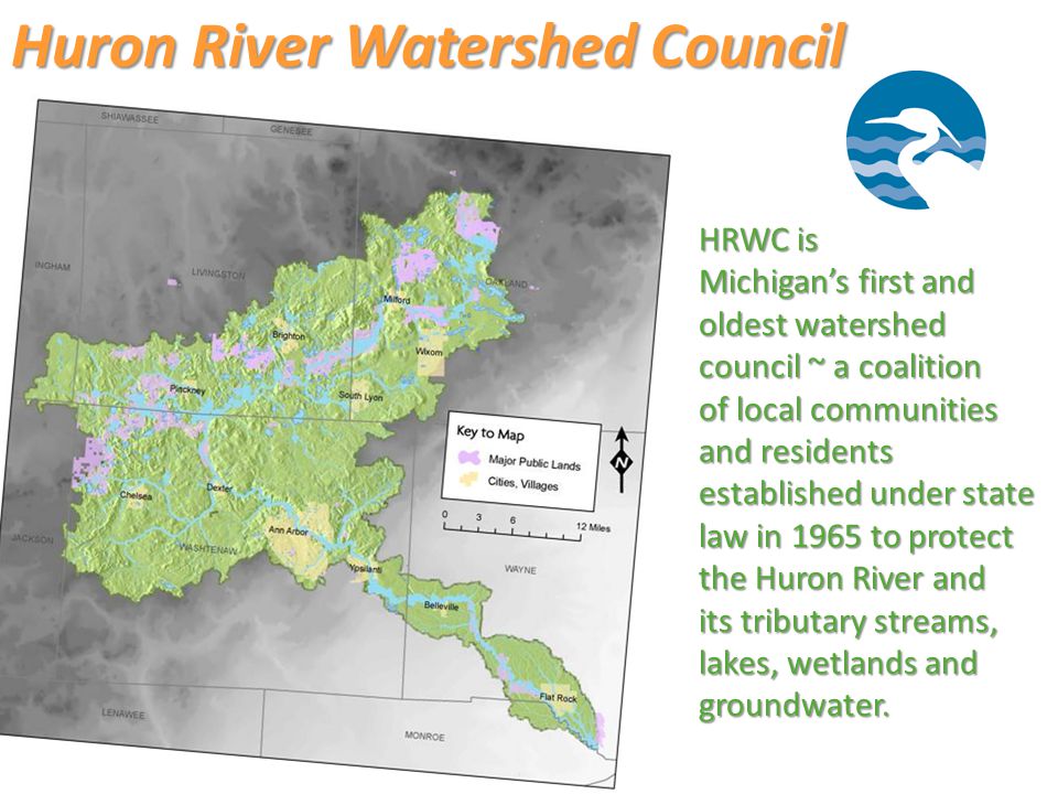 HRWC is Michigan’s first and oldest watershed council ~ a coalition of local communities and residents established under state law in 1965 to protect the Huron River and its tributary streams, lakes, wetlands and groundwater.