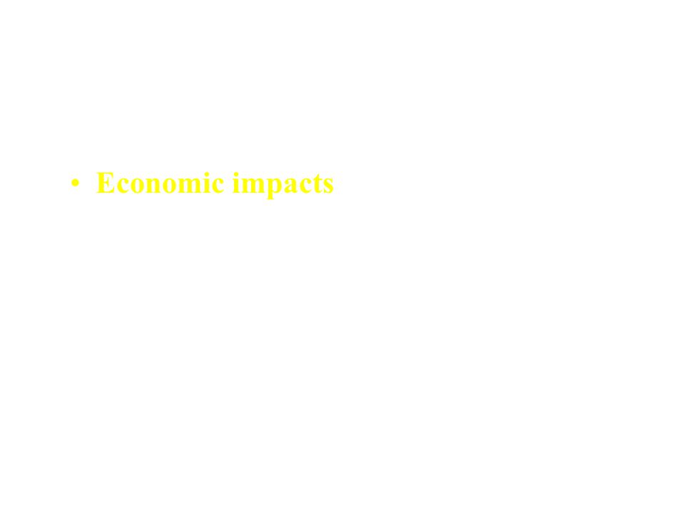 Economic impacts